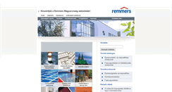 Desktop Screenshot of hu.remmers.com